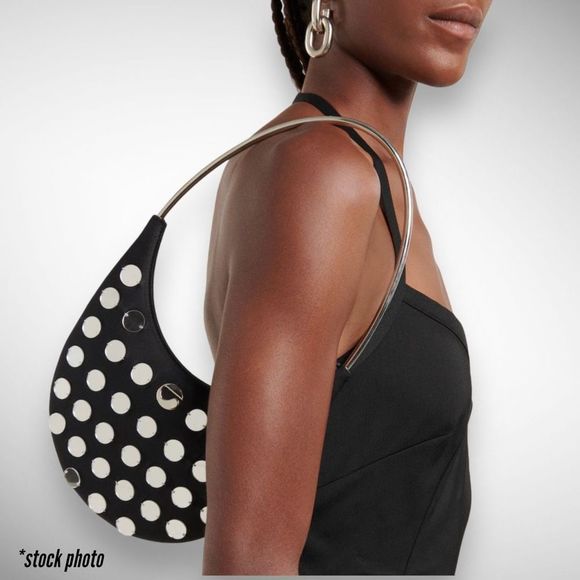 🚫SOLD ON DEPOP🚫NWT Coperni Ring Swipe Mirror Stud Black Shoulder / Top Handle - Picture 16 of 17